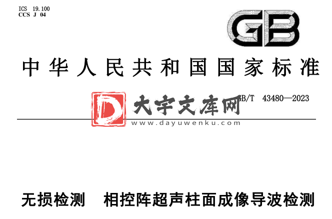 GB/T 43480-2023 无损检测 相控阵超声柱面成像导波检测.pdf